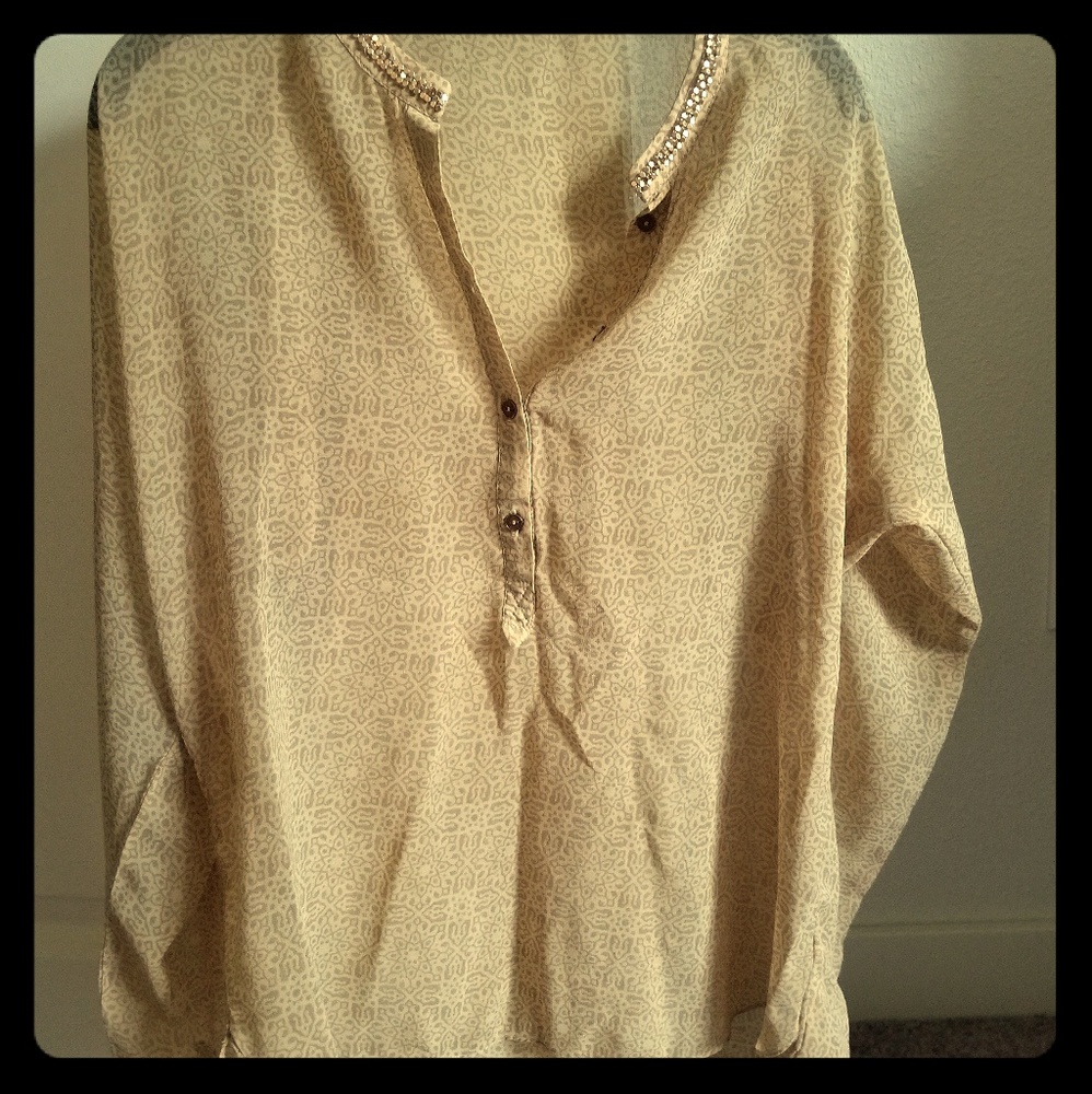 Chiffon Beige top
